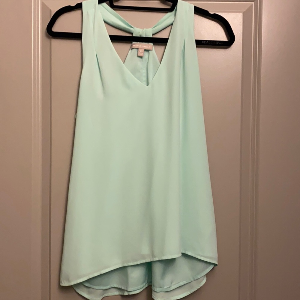 Banana Republic mint green racer back top size XS